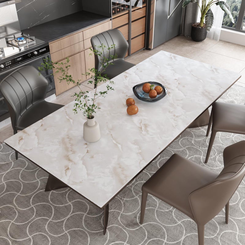 CRE8TIVE Large Size 24"x354" Beige Cloudy Marble Contact Paper Peel and Stick Marble Wallpaper for Kitchen Countertop Peel and Stick Renter Friendly Self Adhesive Vinyl Roll for Bathroom Bedroom Walls - Image 4