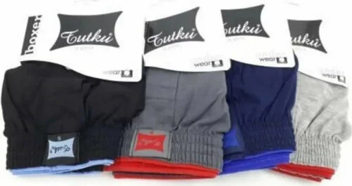 توتكو 6 Men's Buttoned Combed Cotton Comfort Cut Boxer