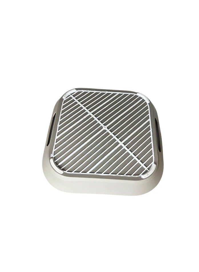 Plastic & Silicon Squared Anti-slip tray With Edges & Handles 34cm - Image 3