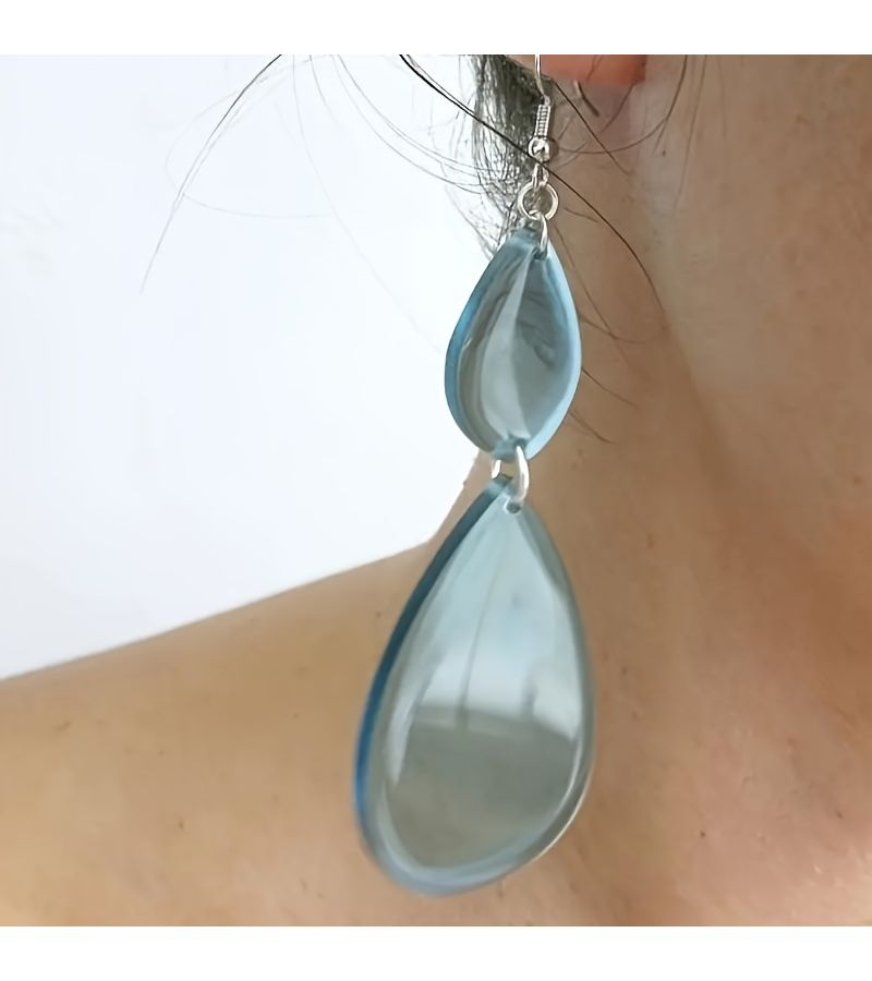 Set Of 3 Teardrop Silicone Earring Molds For Epoxy Resin Pendant Casting Durable And Easy To Use Jewelry Making Tools For Unique Resin Art - Image 4