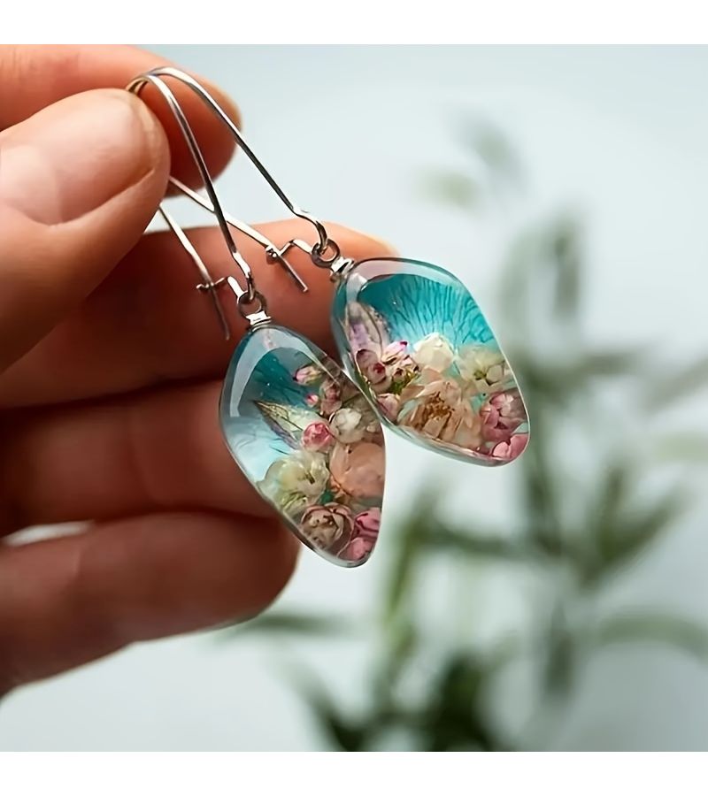 Set Of 3 Teardrop Silicone Earring Molds For Epoxy Resin Pendant Casting Durable And Easy To Use Jewelry Making Tools For Unique Resin Art - Image 2