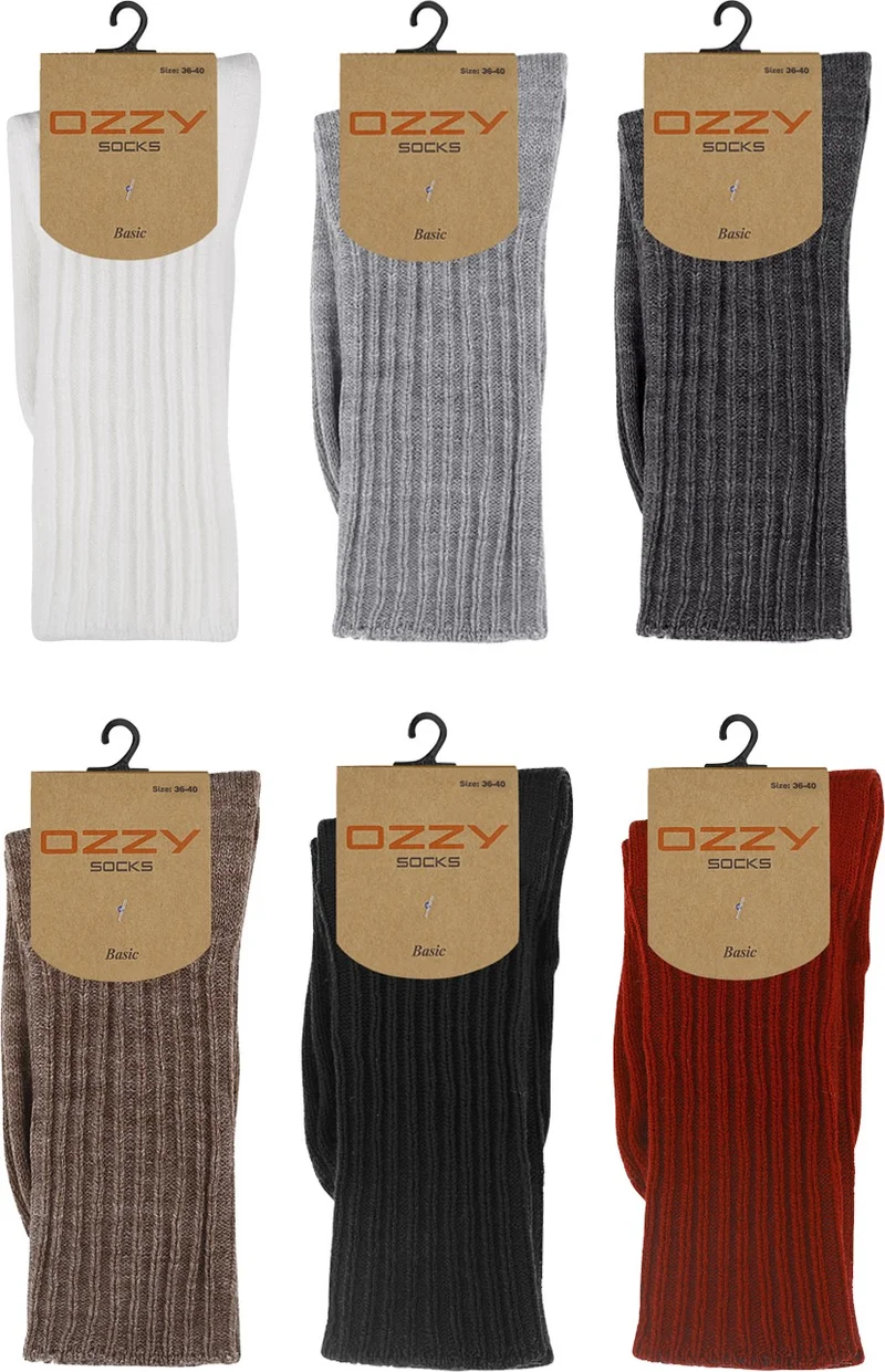 Ozzy Socks 6 Pcs Women's Winter Wool Sleeping Socks Soft Touch