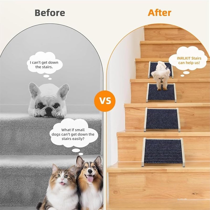 Low Angle Anti Slip Wooden Pet Stairs Small Dog Cat Ramp Ready to Ship - Image 5