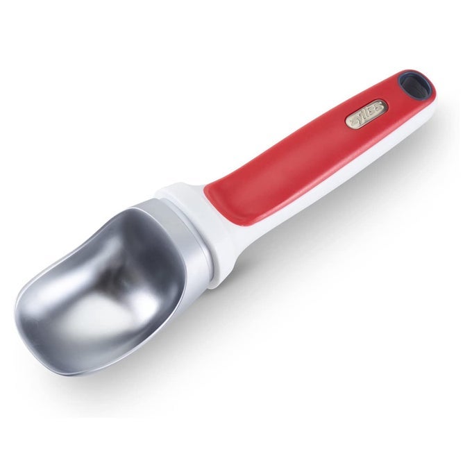 RIGHT SCOOP ICE CREAM SCOOP ERGONOMIC DISHWASHERSAFE ICE CREAM SCOOPER PERFECT FOR GELATO SORBET FROZEN YOGURT MORE RED