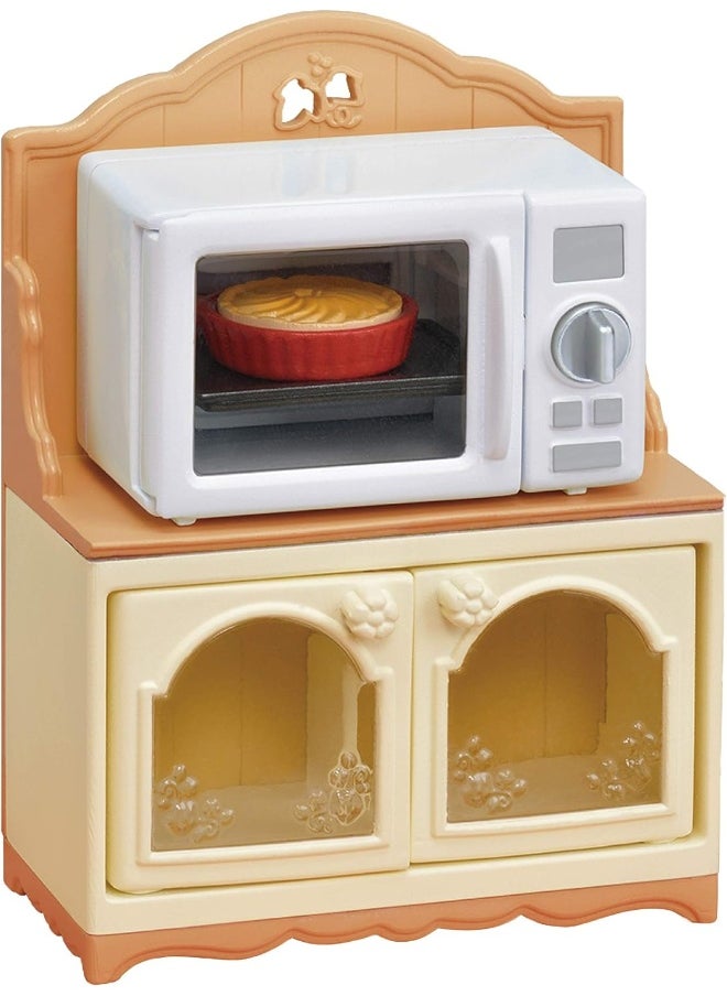 Calico Critters - Calico Critters, Doll House Furniture and Décor, Microwave Cabinet - Image 1