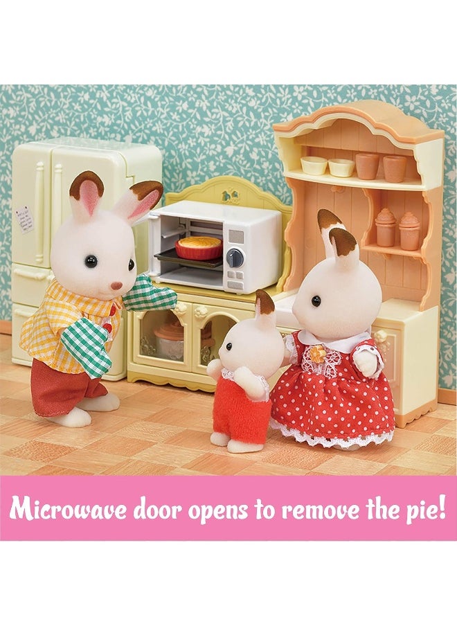 Calico Critters - Calico Critters, Doll House Furniture and Décor, Microwave Cabinet - Image 1