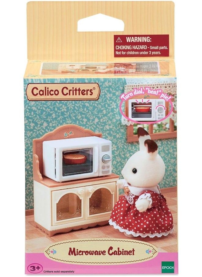 Calico Critters - Calico Critters, Doll House Furniture and Décor, Microwave Cabinet - Image 1