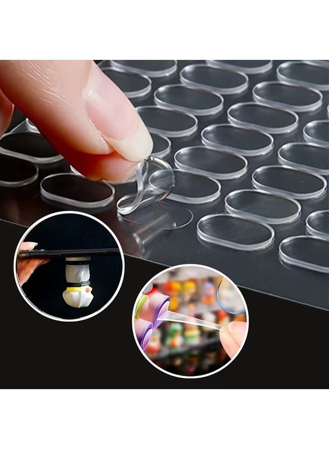 800 Pcs Double Sided Removable Transparent Adhesive Tape for Wall Hanging Poster Craft Party Decoration - Image 2