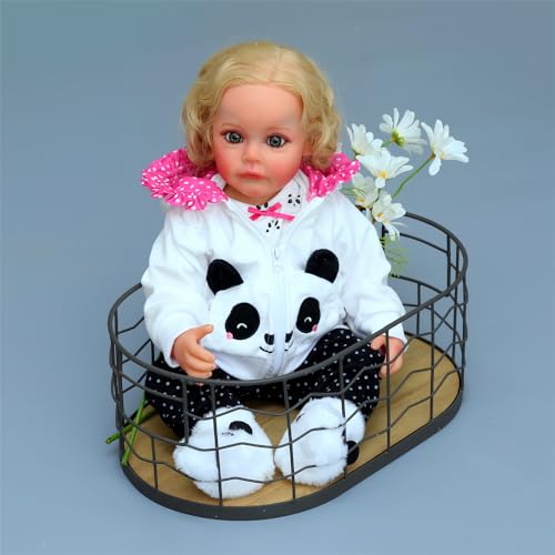 MAIHAO Reborn Baby Dolls Clothes 20 inch Outfit Accessories for 17-22 Inch Newborn Baby Doll Girl【Panda 4pcs Set 】 - Image 4