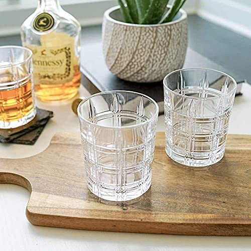 NEVINE Posh Collection Whisky Glasses of 6 Perfect Gifting Idea for Drink LoversStyle Glassware for BourbonRum Glasses - Image 1