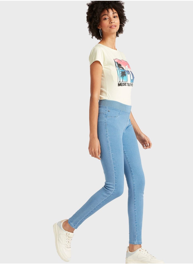 Lee Cooper High Waist Jeggings  - Image 2