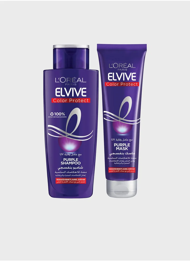 L'OREAL PARIS Elv Purple Shp + Cond, Savings 20%