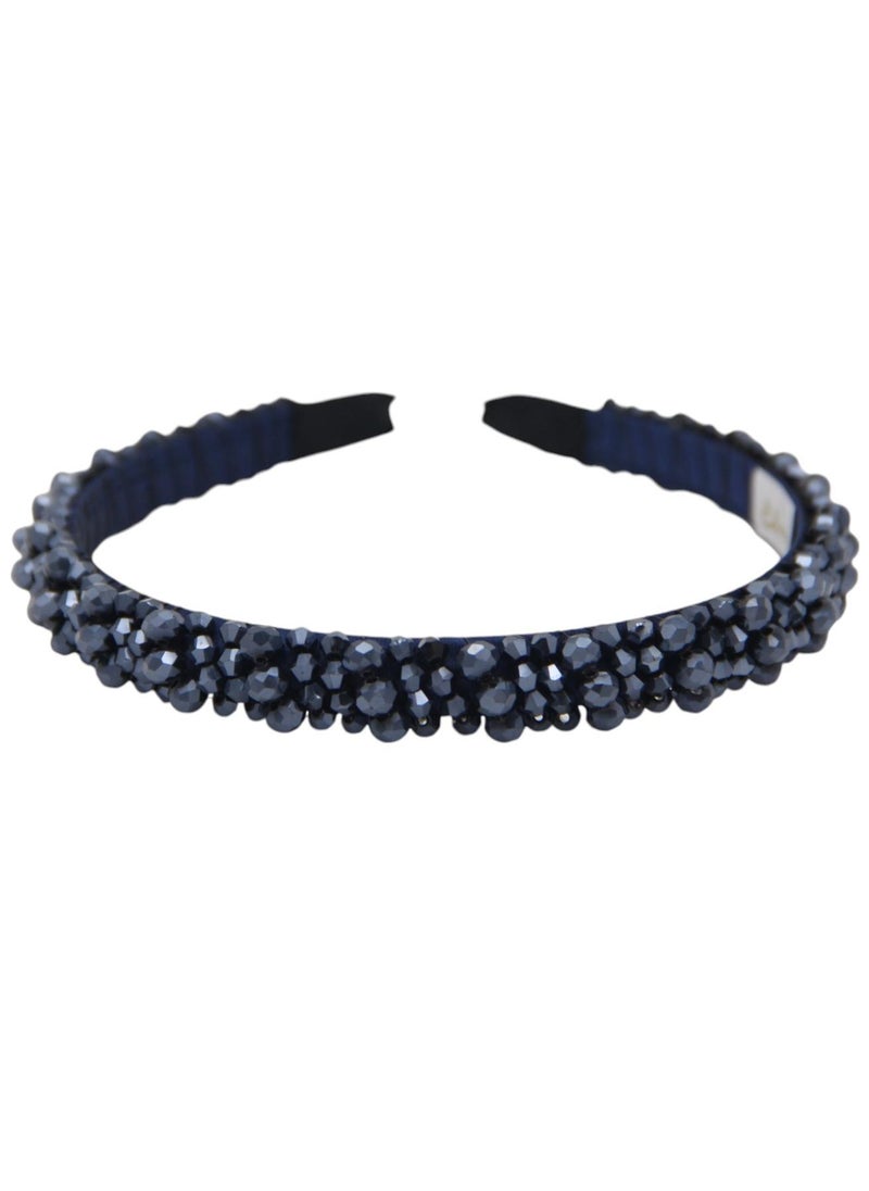 دىدانيالا طوق شعر إيريكا للبنات مطرز باللون الأزرق الملكي - Image 3