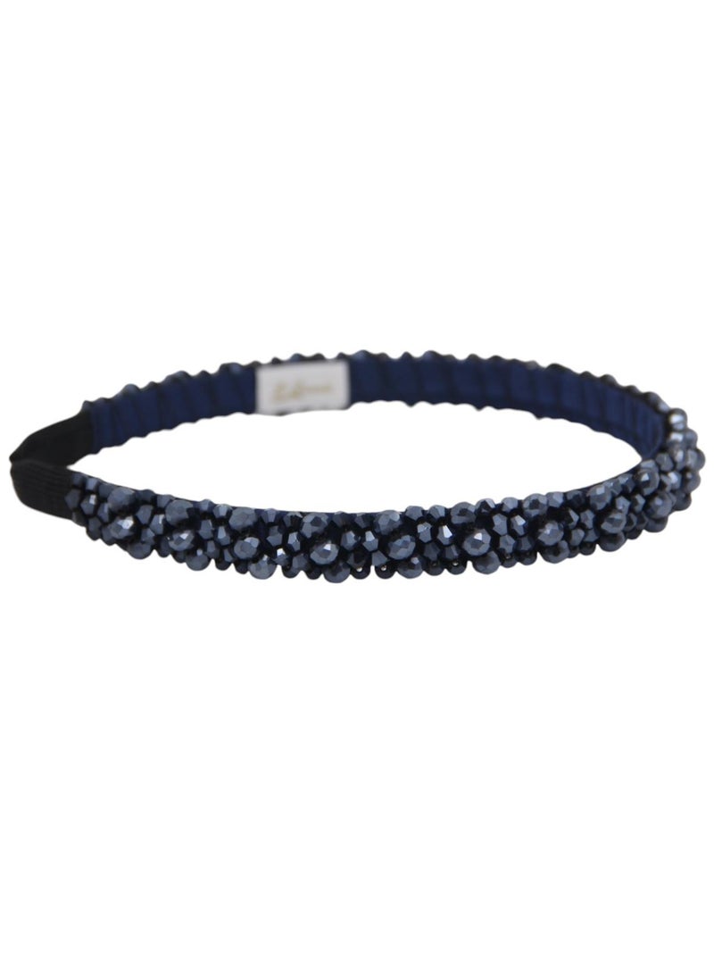 دىدانيالا طوق شعر إيريكا للبنات مطرز باللون الأزرق الملكي - Image 1