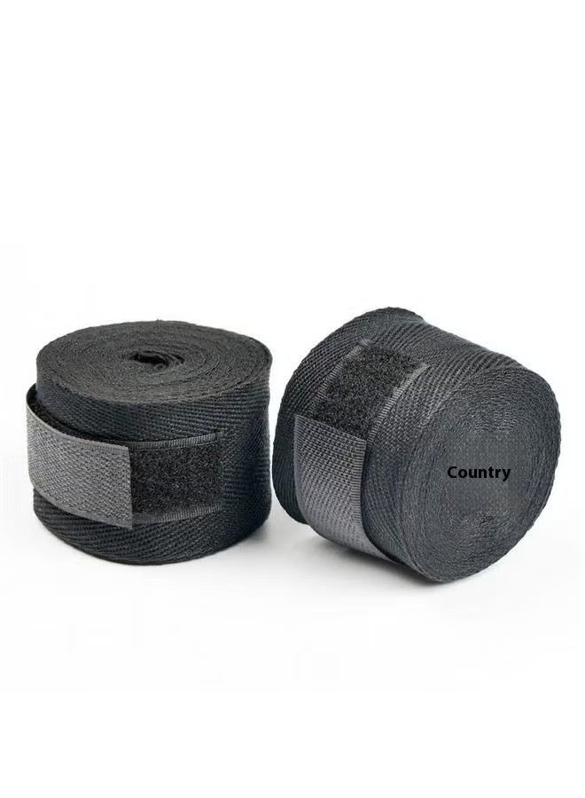 Boxing Hand Wraps 2.5meter -Boxing Hand Wraps Elastic Martial Arts Fist Bandages for Muay 2pcs Cotton Sports Strap Boxing Bandage for Muay Thai Taekwondo Hand Gloves Wraps, Black - Image 3