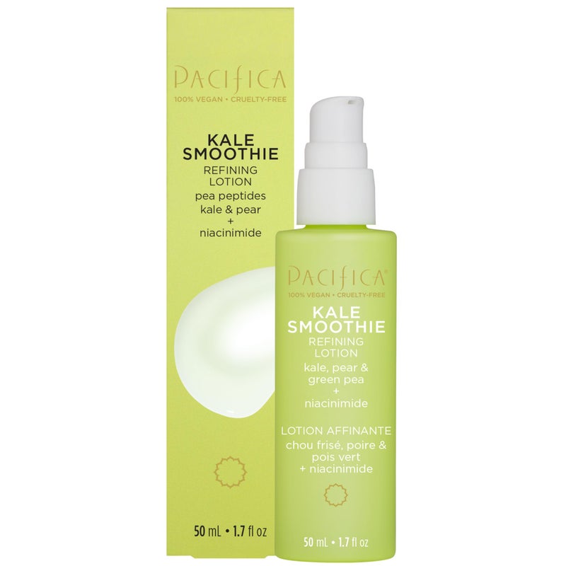 Pacifica Kale Smoothie Face Lotion, Refining Skincare, Face Moisturizer, Niacinamide, Vitamin C and E, Minimize Pores, Face Serum, For All Skin Types, Oily, Combination, Vegan, 1.7 fl oz (1 Count - Image 1