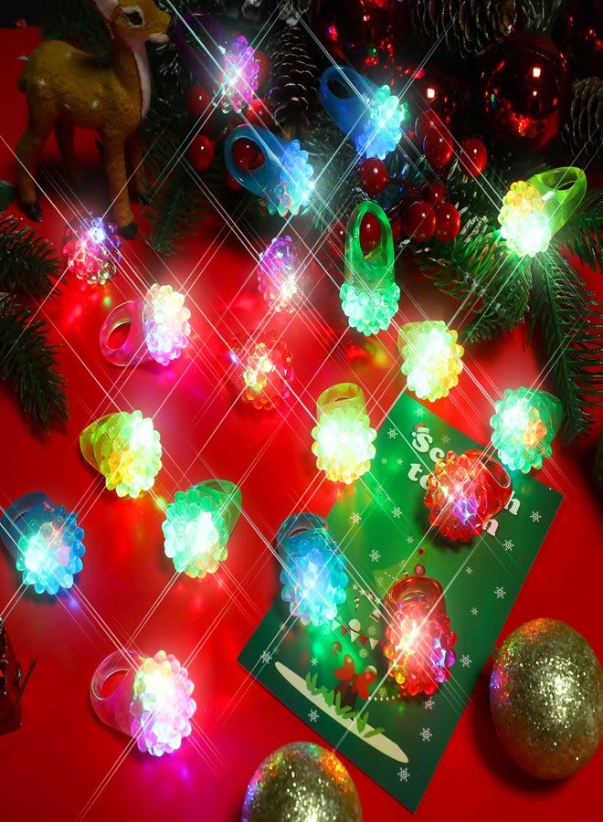Charniol 200 Pack Light up Rings Novelty Glow In The Dark Rings In 6 Colors Flashing Led Ring Colorful Shining Soft Jelly Rubber for Adult Party Favors Concert Show Supplies - Image 4