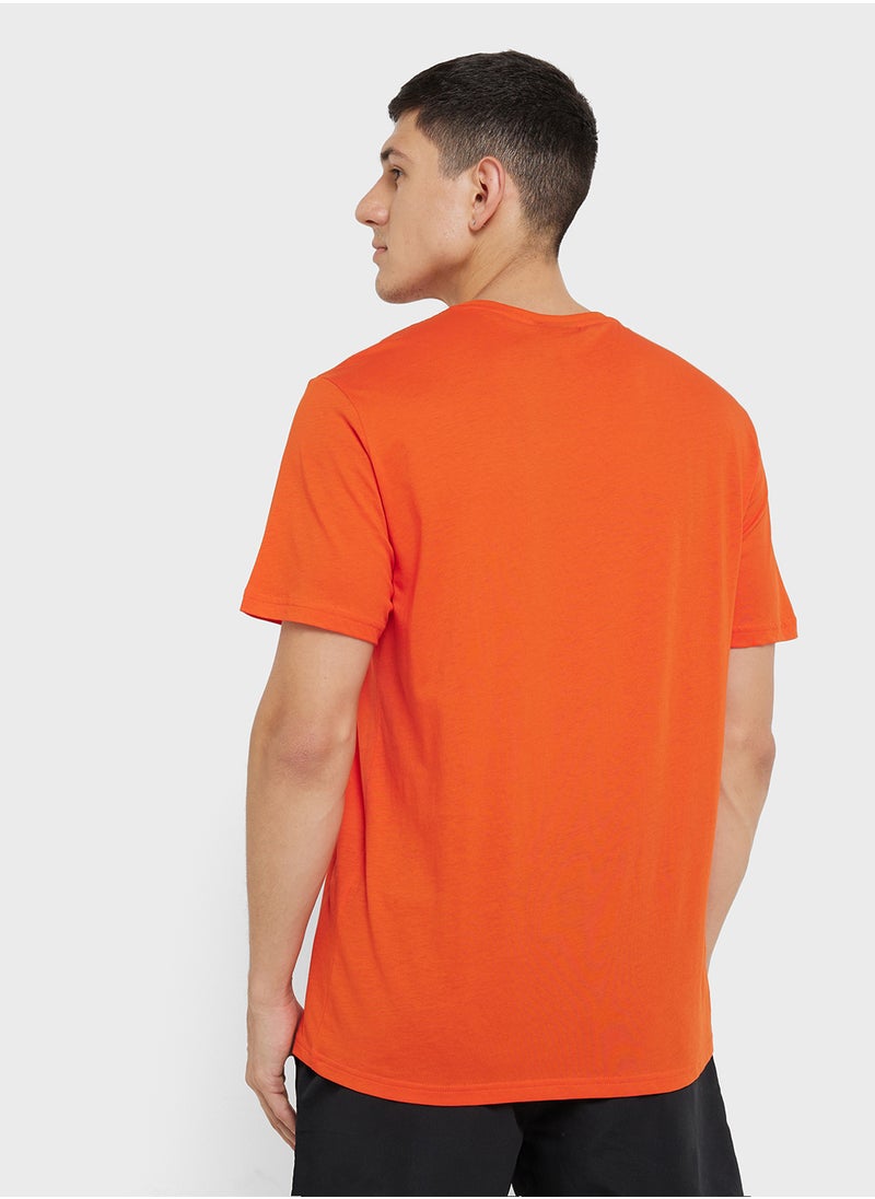 EMPORIO ARMANI Beachwear Logo Crew Neck T-Shirt  - Image 2