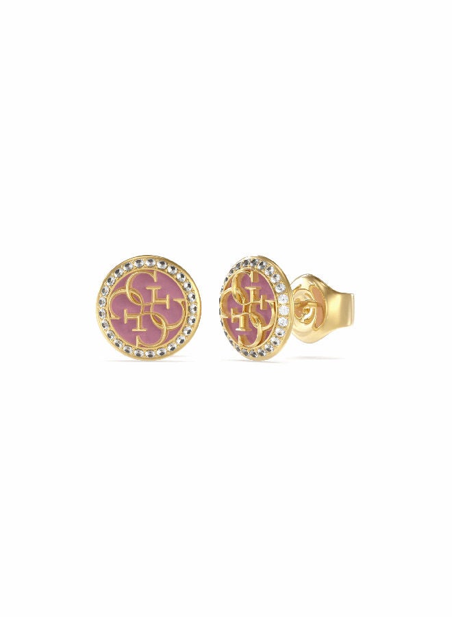 GUESS Studs Rose 4G Logo Earring