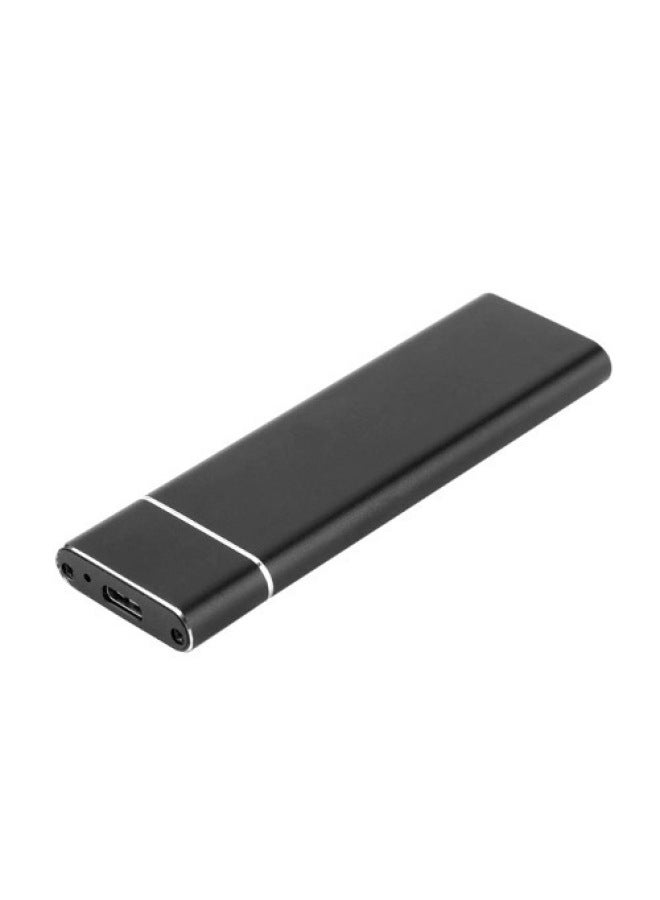 Solid State Metal M.2 NGFF SSD Hard Drive Enclosure USB3.0/Type-C Interface High Speed Data Transfer Aluminum Alloy Case-Color:Black