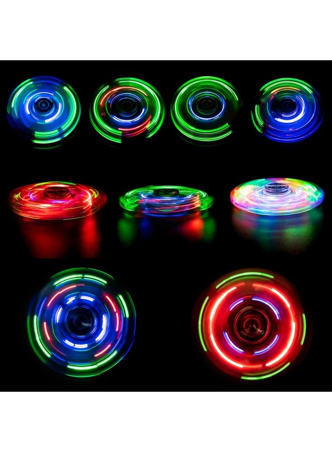 فيغرول مجموعة من 3 ألعاب سبينر تعمل بضوء LED، لعبة أصابع من الكريستال لعيد الشكر والكريسماس، هدية للأطفال، لتخفيف التوتر وتخفيف القلق - Image 4