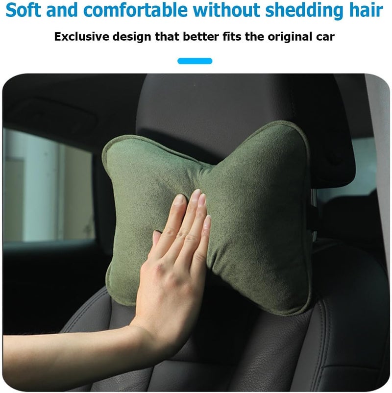 Osilly Ergonomic Car Headrest Pillow - Green - Image 3