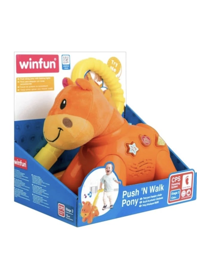 WinFun WinFun Push N Walk Pony Toy  - Image 1