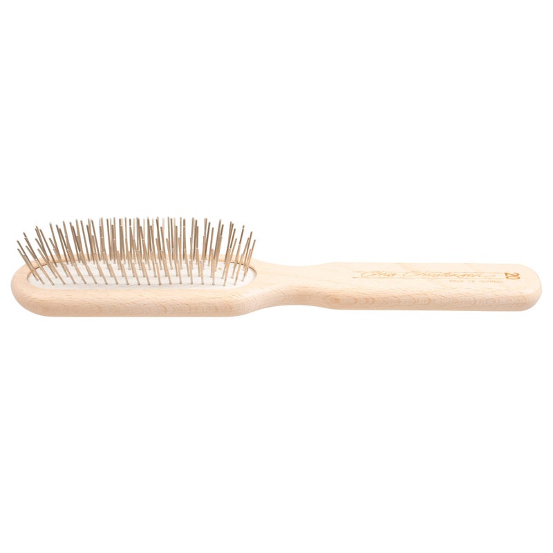 Chris Christensen 20 mm Oblong Pin Dog Brush, Original Series, Groom Like a Professional, Stainless Steel Pins, Lightweight Beech Wood Body, Ground and Polished Tips - Image 3