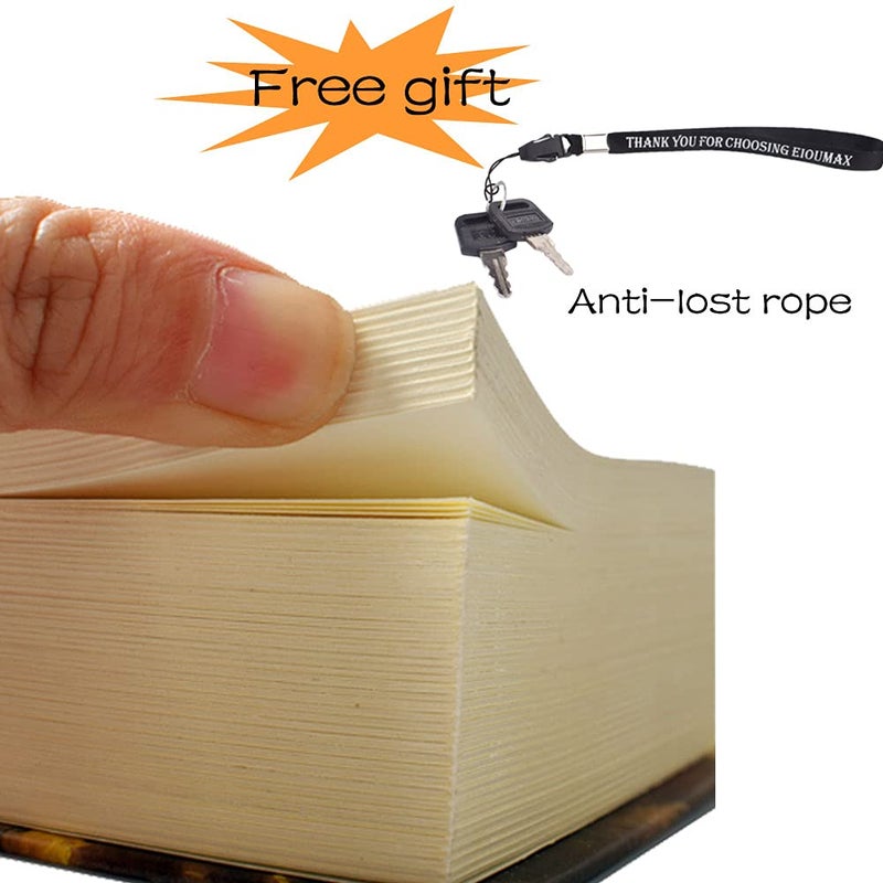 EIOUMAX Booksafe Diversion Secret Real Book Hidden Safe with Key Lock Real Paper Book Locking-Les Miserables - Image 2