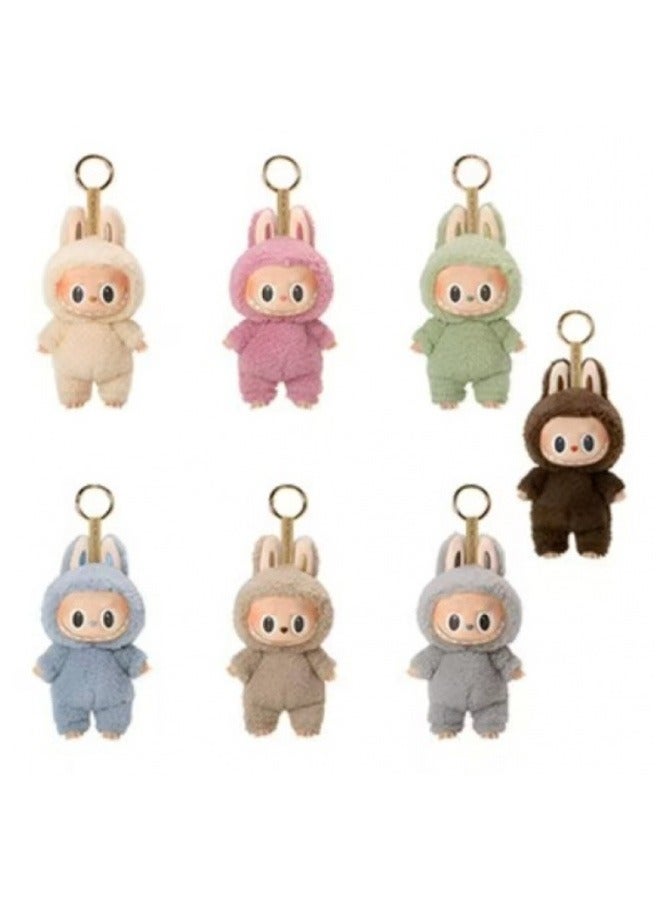General POPMART POP MART LABUBU Labu vinyl face plush blind box Macaron Randomly one box Random Color 1pcs  - Image 1