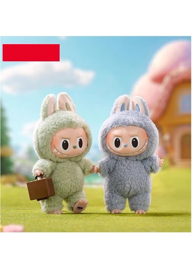 General POPMART POP MART LABUBU Labu vinyl face plush blind box Macaron Randomly one box Random Color 1pcs  - Image 5