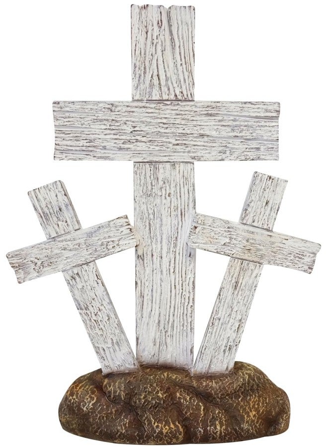 The Bridge Collection 9.75" 3 Crosses on Calvary - Easter Cross Decor - Cross of Salvation for Home Decor - Christian Home Decor - Image 1