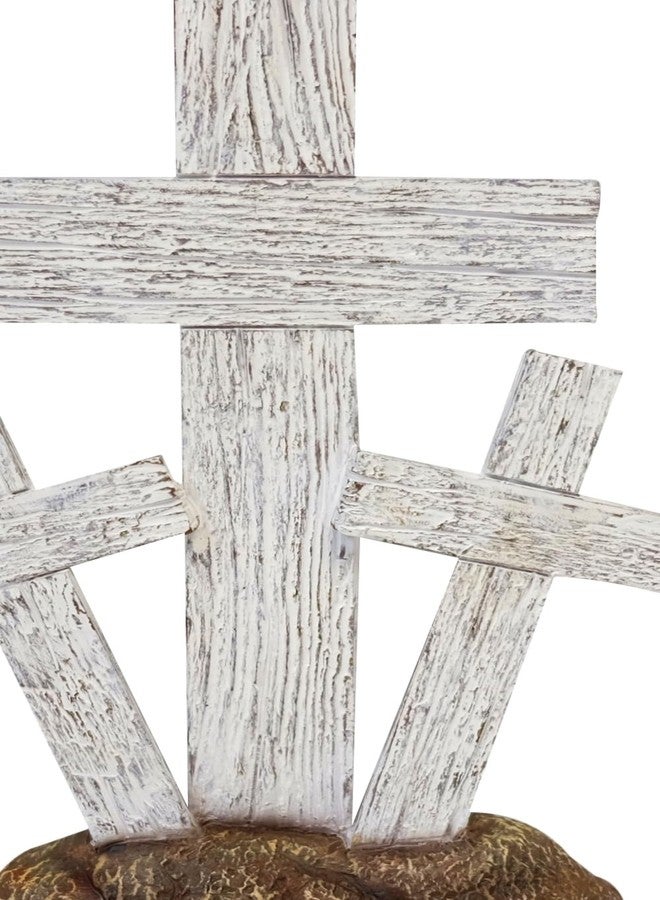 The Bridge Collection 9.75" 3 Crosses on Calvary - Easter Cross Decor - Cross of Salvation for Home Decor - Christian Home Decor - Image 3