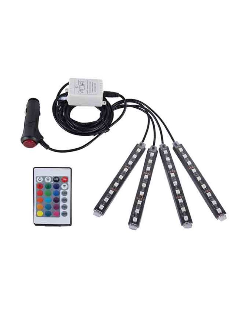 MUNTAQI 4-In-1 Car Interior Floor Decoration Light With Remote