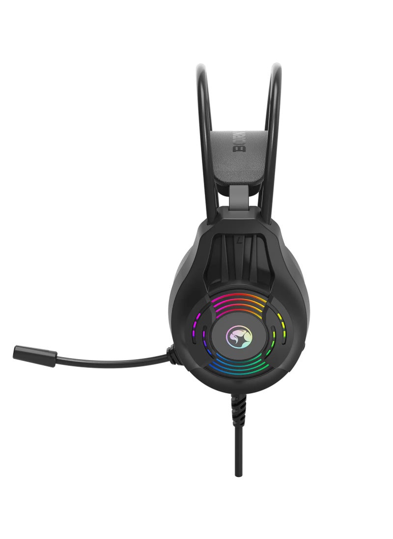 Marvo MARVO H8326 Akari 30 Static RGB Wired Gaming Headset  - Image 2