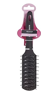 Manicare Vent Brush For Blow Drying And Styling Hair Detangles Adds Volume Suitable For All Hair Types And Lengths Black Unisex All Ages And Genders - Image 2