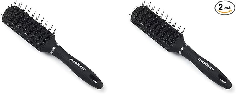 Manicare Vent Brush For Blow Drying And Styling Hair Detangles Adds Volume Suitable For All Hair Types And Lengths Black Unisex All Ages And Genders - Image 1
