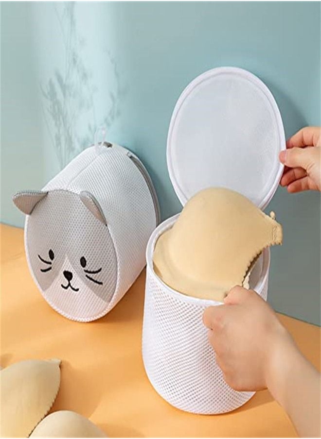 SYOSI - Mesh Laundry Bags, Set of 2 Delicate Laundry Bag for Washing Machine, Clothing Washing Bags, Garment Bags for Laundry, Lingerie Bag, Travel Storage Organize Bag(Cat Set) - Image 1