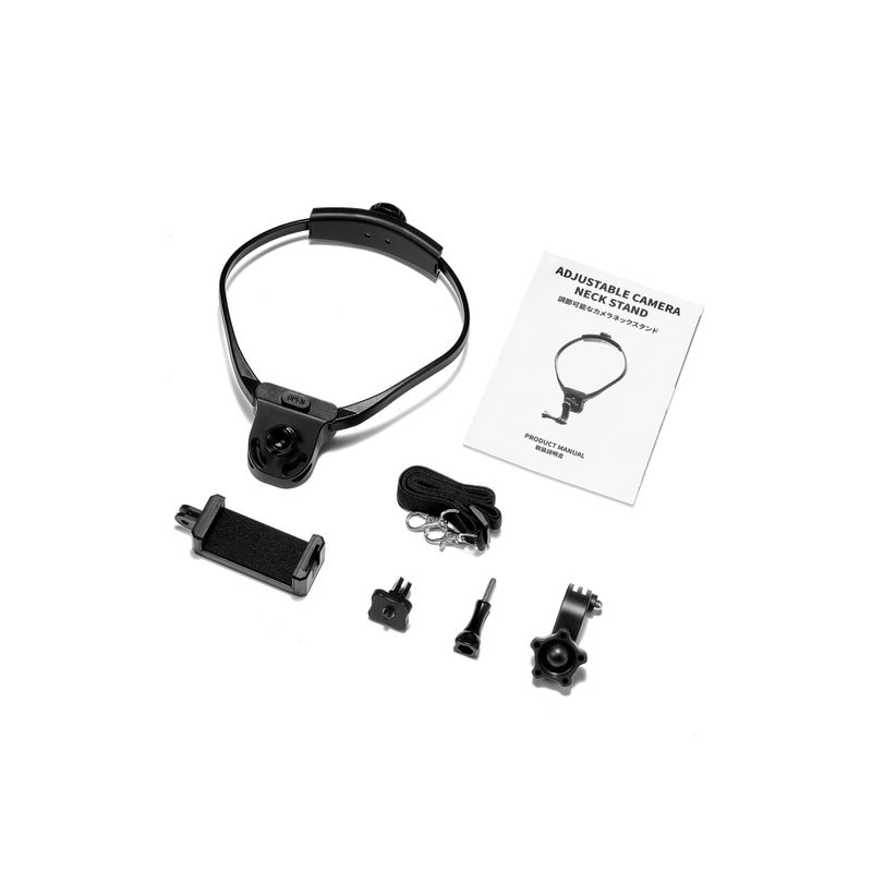 SOLARAE Mobile Phone Chest Mount Strap Holder Anti-Slide Strap Mount POV Selfie Hand Free Necklace Holder for GoPro AKASO DJI Action Camera and Smart Phone Video Record Accessories - Image 2