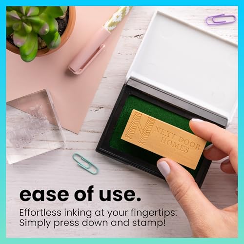 ExcelMark Ink Pad for Rubber Stamps 1-7/8" x 3-1/8"- Green - Image 3