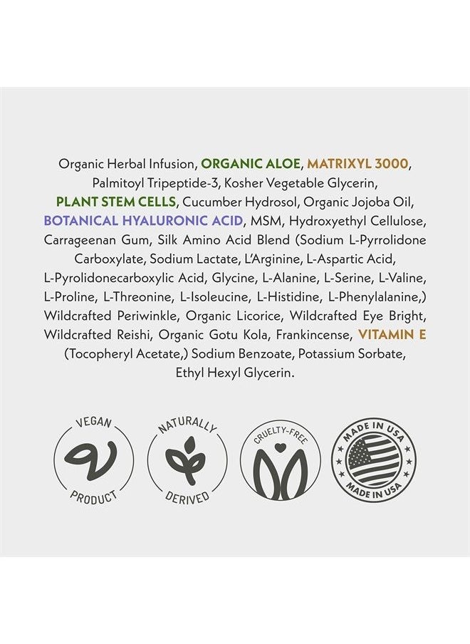 Eve Hansen Anti-Aging Eye Gel with Peptides | Under-Eye Treatment Cream for Eye Bags, Dark Circles | Plant Stem Cells, Hyaluronic Acid, Vitamin E | Cruelty Free, Vegan, Made in USA .5 oz  - Image 2