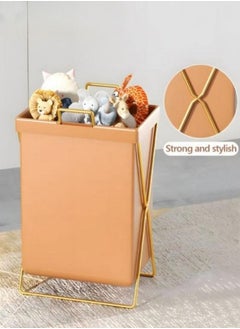 MIXDE Large Collapsible Laundry Basket Hamper with Handles and Lid, Heavy-Duty Frame Clothes Hampers X-Shaped Laundry Hamper Laundry Bags for Laundry  - Image 4