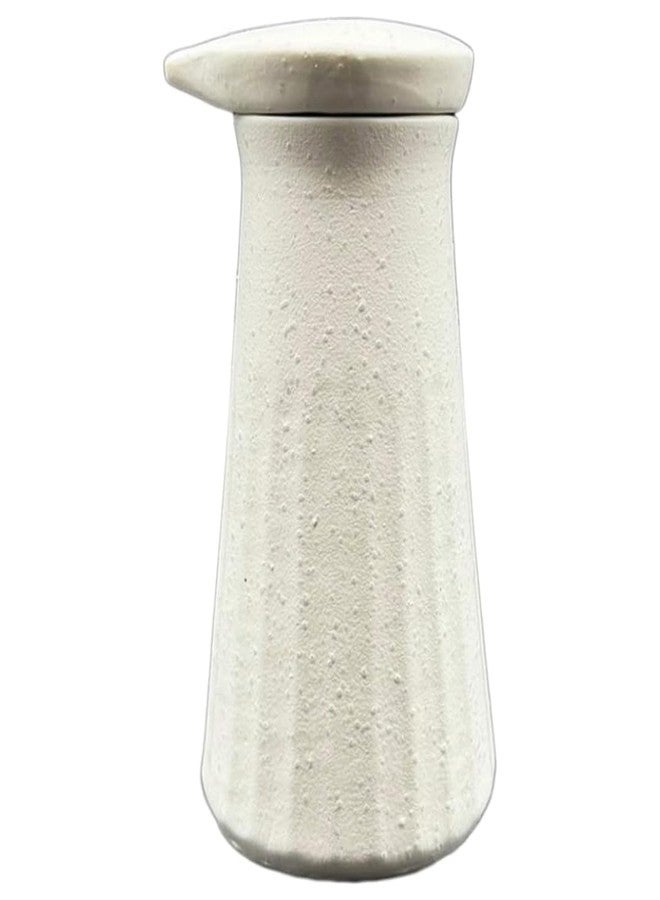 موزع صلصة الصويا الخزفي من إيبينكا مينو-ياكي، غطاء لولبي، طويل، أبيض