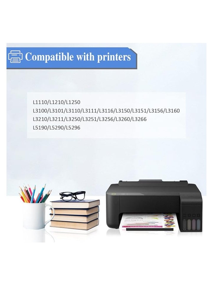 Terabyte L1210 L1250 L3100 Series L3110 L3111 L3116 L3150 L3151 (103 Ink Bottle) Compatible with Epsn 103 Ink C13T00S64A for L1200 Series L1210 L1250 L3100 Series L3110 L3111 L3116 L3150 L3151 (4-Pack, Black Cyan Yellow Magenta)  - Image 2