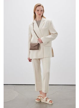 Manuka Straight Cut Trousers Beige  - Image 1