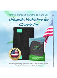 16X48 Cut-To-Fit Activated Carbon Filter Sheet (1 Pack) Multi-Use Charcoal Air Filter Pad For Air Purifiers, Air Conditioners, Air Vents