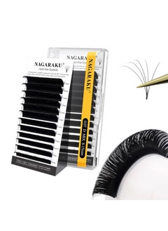 NAGARAKU NAGARAKU Easy Fan Eyelash Extensions Volume Lash 0.07 D curl 8-15mm Mix Tray Rapid Blooming Faux Mink Cluster For Beginners Soft Professional Lash Supplies 