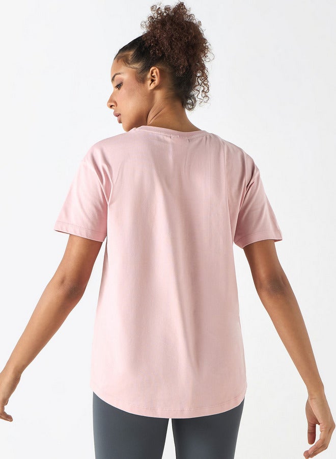 كابا تيشيرت بياقة مستديرة وأكمام قصيرة وتطريز شعار من كابا - Image 3