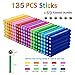 Beicarin 204 Pcs Magnetic Building Sticks Blocks Toys 23 Length Magnet Educational Stacking Toys Set for Kids and Adult STEM Building Toy 3D NonMagnetic Balls with Storage Bag - Image 4