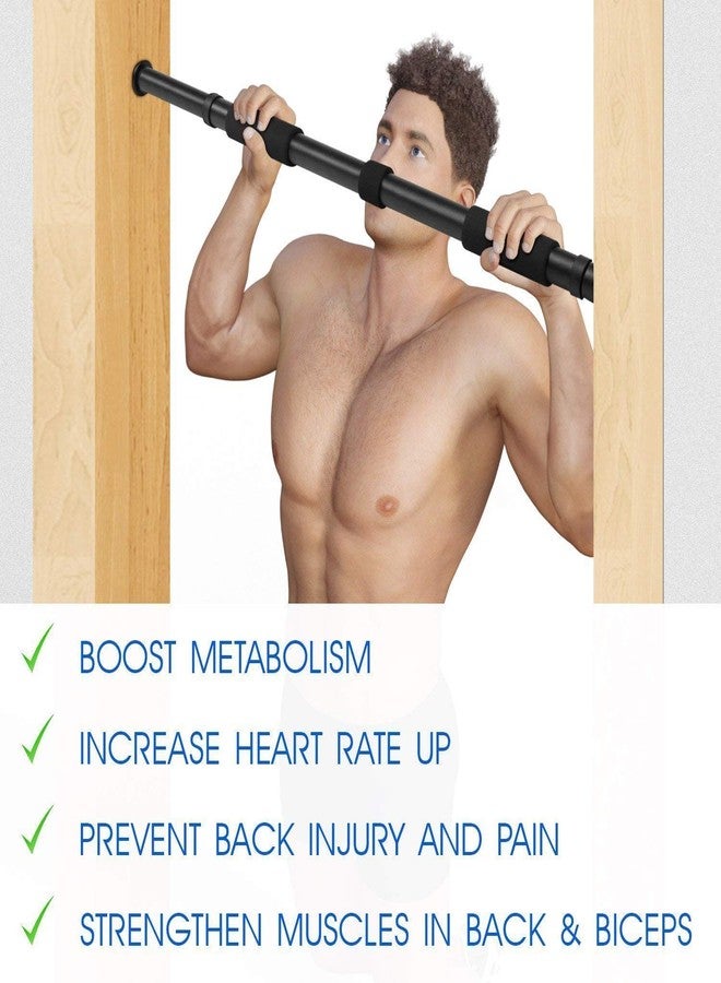 DRAUSS Steel Chin Up Bar- Pull Up Bar for Workout, Fitness Perfect Upper Body Exercise Equipment for Home- - Image 5